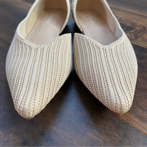Vivaia Melia Knit Ballet Flat Pointed Toe EU 38 US 7 Beige - Picture 2 of 5